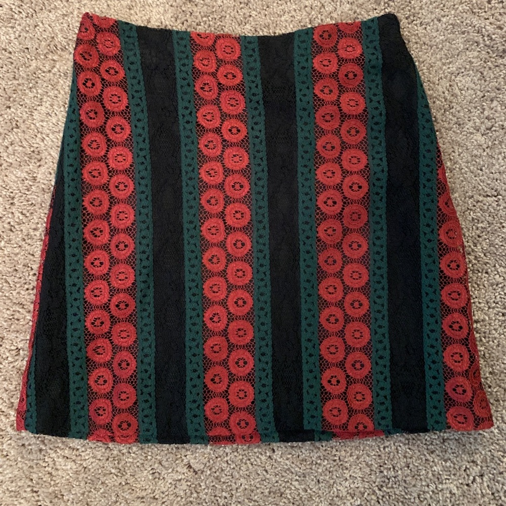 Crochet mini skirt